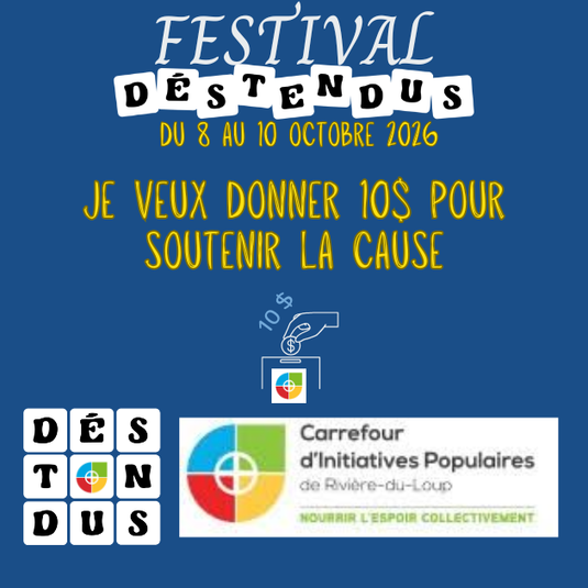 Don pour la cause 10$