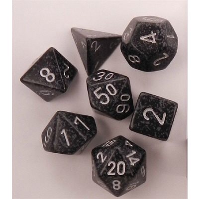 Chessex - ens. 7 dés- Speckled: Ninja
