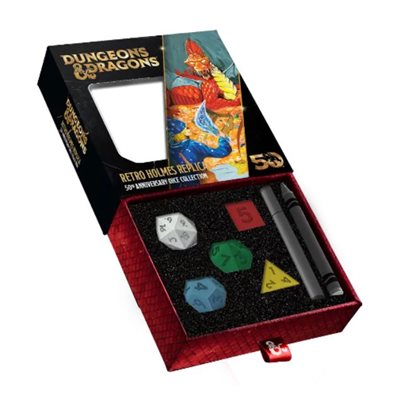 FanRoll - ens. 7 dés- DnD 50th anniversery: Retro Holmes Replica