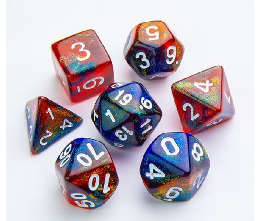 Gamegenic - ens. 7 dés- Galaxy Series: Mars