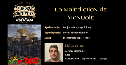 13 septembre 2026 - La malédiction de MontJoie