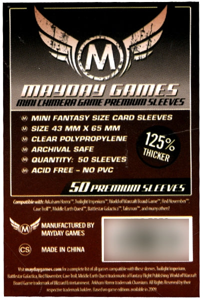 Mayday premium sleeves 43 x 65mm