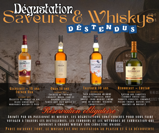 2 octobre 2026 - Billet Saveurs et Whiskys