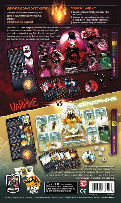 Chargez l'image, Dice throne saison 2 - Séraphine vs reine vampire
